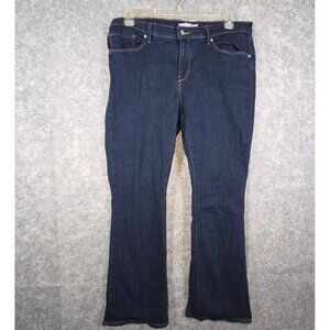Levi's Women's Denim Jeans Classic Bootcut Dark Wash Flat Front Size 16 Classic